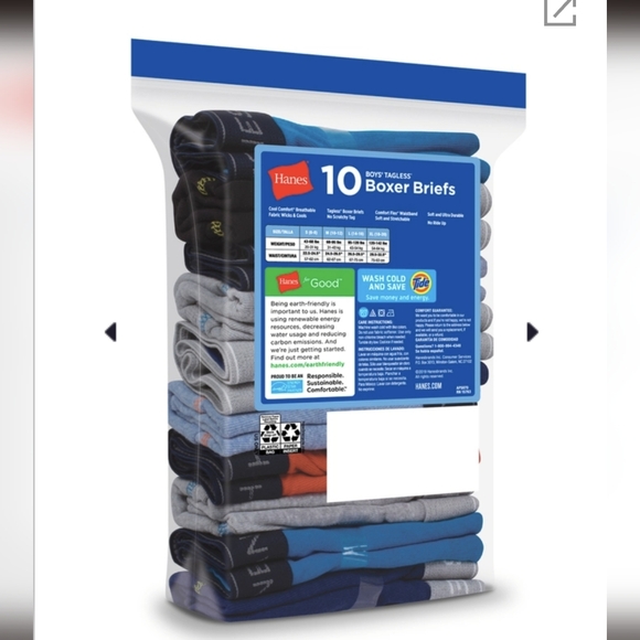 Hanes Comfort Flex Boys' Boxer Brief Underwear - Picture 2 of 3